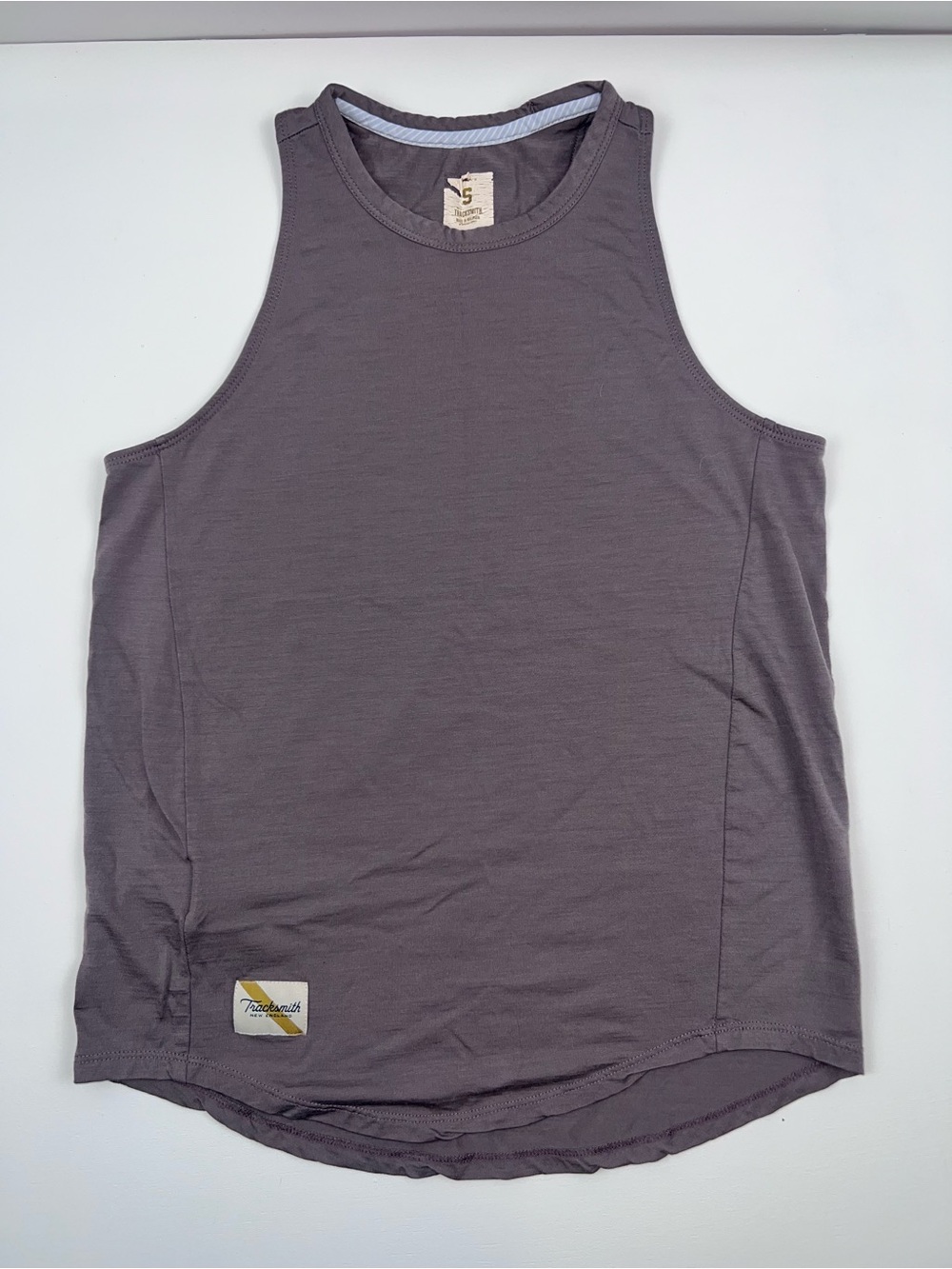 Tracksmith Twilight Tank Small Purple Running Singlet Athletic Top